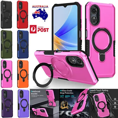 Shockproof Armor Case Ring Stand Cover For OPPO A58 A78 A16 A17 A38 A18 A74 A77 • $16.99