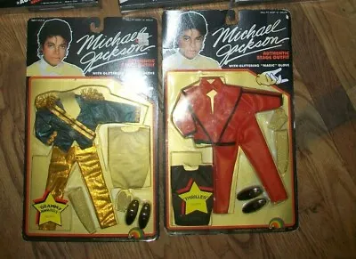 MICHAEL JACKSON 2 Outfits 1984 Stage Outfit & Thriller  • $533.99