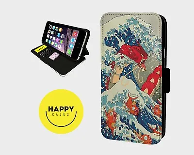£9.67 • Buy MAJICARP WAVE POKEMON  - Faux Leather Flip Phone Case Cover - Iphone/Samsung