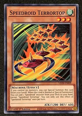 Speedroid Terrortop | LED8-EN009 | Common | 1st Edition | Synchro Storm | YuGiOh • £1.25