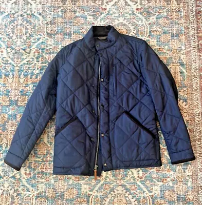NWT Men's J. Crew Sussex Quilted Jacket Size Small Navy Blue • $65