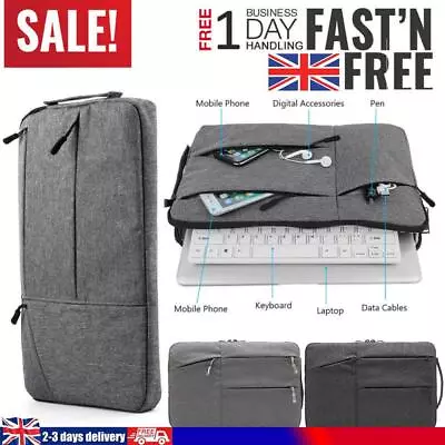 £10.99 • Buy Laptop Sleeve Bag Carry Case Cover Pouch For Macbook Pro Air HP 13.3 15.6 Inch
