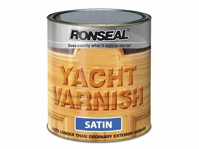£68.86 • Buy Ronseal Exterior Yacht Varnish Satin 2.5 Litre
