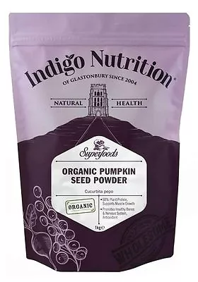 Organic Pumpkin Seed Protein Powder - 1kg - Indigo Herbs • £18.95