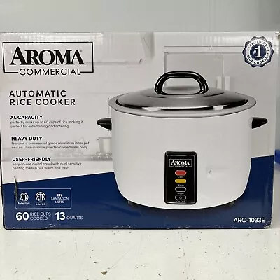 60-Cup Cooked 30-Cup UNCOOKED Commercial Rice Cooker ARC-1033EWhite • $198