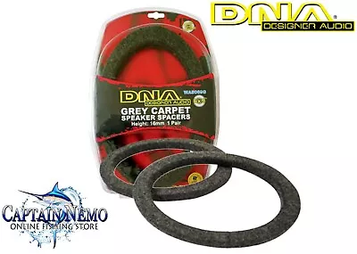 Dna Designer Audio Grey Carpet Mdf Speaker Spacers 6x9  Spacer Pair Was069g • $34.95