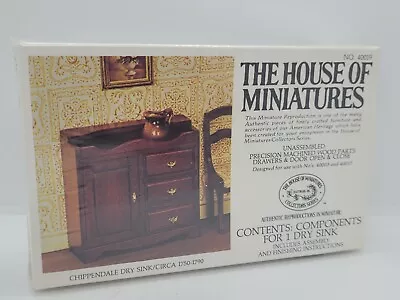 VTG House Of Miniatures Kit Chippendale Dry Sink No. 40019 New & Sealed • $10