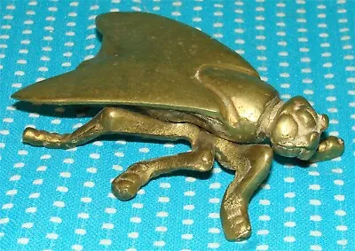 Vtg Classica Workshops Brass Winged Bug Fly Wasp Insect Paperweight Figure • £8.68