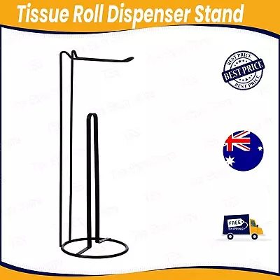 Box Sweden Wire Tissue Roll Stand Toilet Paper Holder Dispenser Organiser Black • $12.50