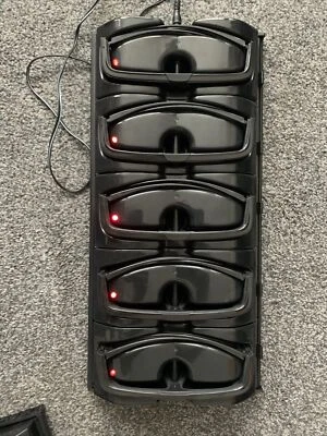 £90 • Buy Set Of 5 Odyssesy 3D Glasses With 5 Way Charging Station Eyes3Shut DLP