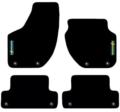 For Volvo V40 2015+ Onwards Tailored Carpet Car Floor Mats With Logo 8 Clips • $29.70