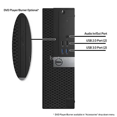 Dell Desktop Computer PC I7 Up To 64GB RAM 4TB SSD Windows 11 Or 10 WiFi BT • $239.86