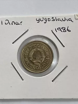 1986 Yugoslavia 1 Dinar Coin FREEPOST • £4.99