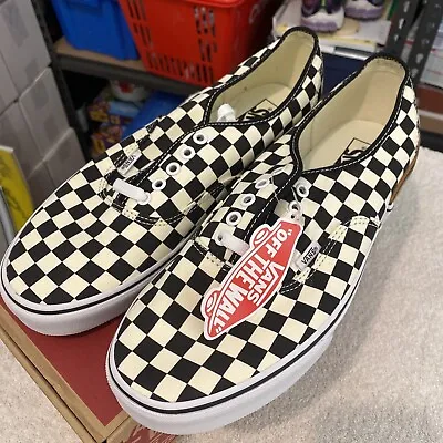 Vans - Authentic - Checkerboard Gum Block -  Size 12 US - VNOA38EMU58 - 2018 • $35