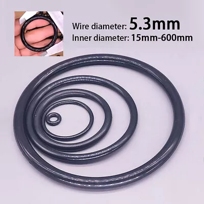 £2.82 • Buy Nitrile Rubber O Ring Seals Oil Resistant, 5.3mm Wire Dia, 15mm-600mm Inner Dia