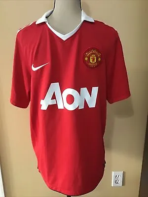 NIKE Mens Dri-Fit 2013 Manchester United AON Soccer Jersey Shirt  / Size MEDIUM • $29.99