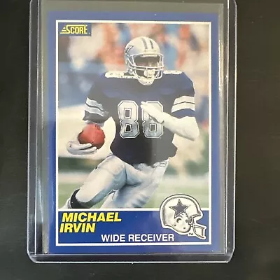 1989 Score Michael Irvin #18 Rookie RC HOF Dallas Cowboys EXCELLENT CONDITION • $9.99