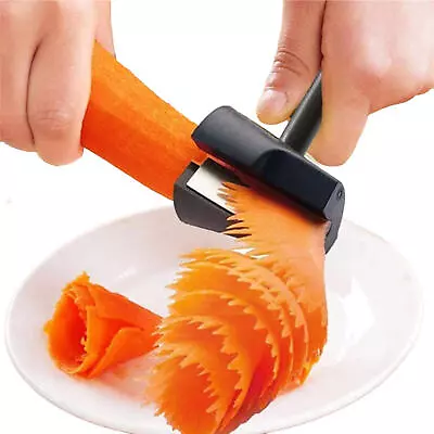 Spiral Funnel Roller Carrot Curler Peeler Vegetable Flower Shred Slicer Cutter • $9.37