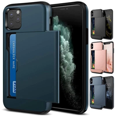$10.15 • Buy Card Holder Wallet Case Cover For IPhone 13 12 11 Pro Max XS XR X 6 6s 7 8 Plus