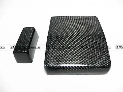 For Mitsubishi EVO 10 X Carbon Fiber Fuse Box Cap Interior Trim Cover 2pcs • $178.42