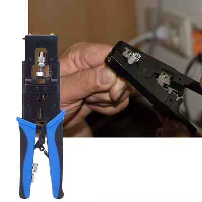 F/BNC/ Coaxial Cable Network Crimper Crimping Plier For RG58/59/62/6 3C/4C/5C • $27.37