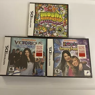 Moshi Monsters: Moshling Zoo Victorious I Carly Nintendo DS Games Lot Of 3 • $17