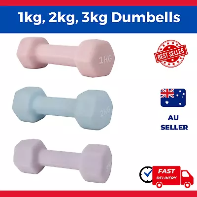 NEW Anti Slip Dumbbells Weightlifting Dumbbell Barbell Gym Weights 1kg 2kg 3kg • $8.49
