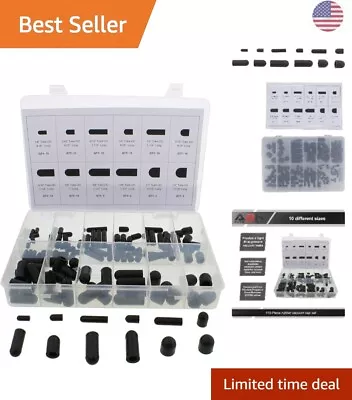 Rubber Vacuum Cap Assortment Set: Prevent Vacuum Leaks - Perfect Fit - 115-Piece • $35.67