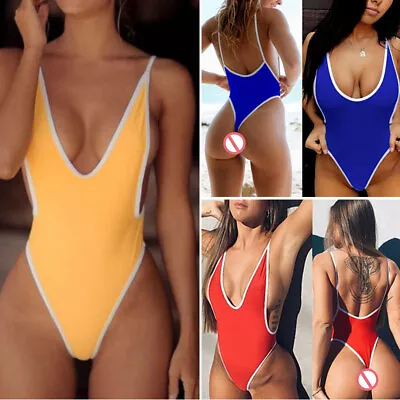 Women Sexy Sling Shot Micro Mini Bikini One-Piece Thong Teddy Swimwear • $5.75