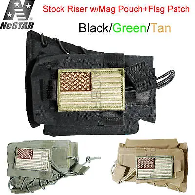 NcStar Stock Cheek Riser W/Magazine Pouch Nylon Black CVSRMP2925 Color Variation • $17.99