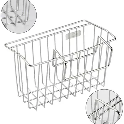 Kitchen Sink Caddy Stainless Steel Tidy Storage Holder Rack Organizer Anti-skid • $17.95