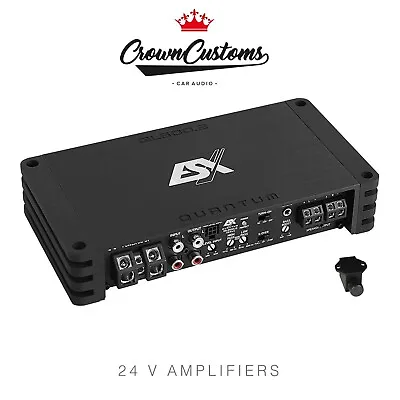 Esx Ql600.2 1200 Watts 2 Channel 24v Amplifier Car Audio Truck Car Speakers • £299.99