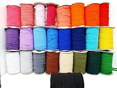 £1.79 • Buy 6mm Premium Flat Elastic MANY COLOURS Face Masks, Sewing,Hairband,1,2,3,5,10M UK