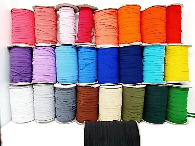 6mm Premium Flat Elastic MANY COLOURS Face Masks SewingHairband123510M UK • £6.10