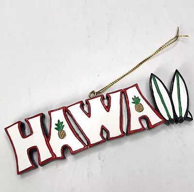 Hawaiian Holiday Decor Christmas Ornament Pineapples & Surfboards 5  • $12.50