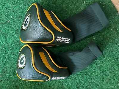 ( 2 ) GREEN BAY PACKERS 3 & X FAIRWAY WOOD HEADCOVER - NFL Head Cover  GREAT • $19.95
