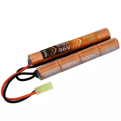 Lancer Tactical 9.6v 1600mAh NiMH Nunchuck Airsoft AEG Battery LT9.6V1600N • $26.95