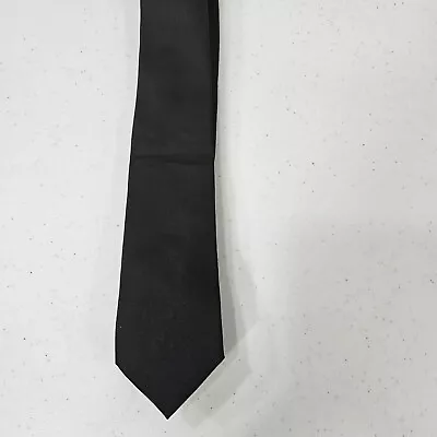 Sovereign Code Men Neck Tie Skinny Black 59  100% Polyester • $5.20