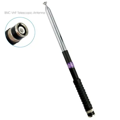 Telescopic BNC Antenna For ICOM V8 V80 IC-V82 IC-U82 Walkie Talkie VHF 136-174MH • $7.57