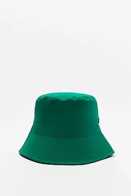 New Zara Rubberised Bucket Hat Green • £7.99