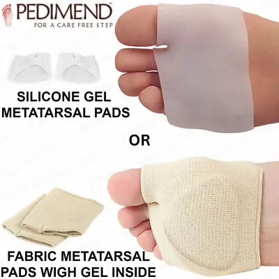 Mortons Neuroma Metatarsal Gel Ball Of Foot Pain Relieve Shoe Pad GEL 0R FABRIC • £5.99