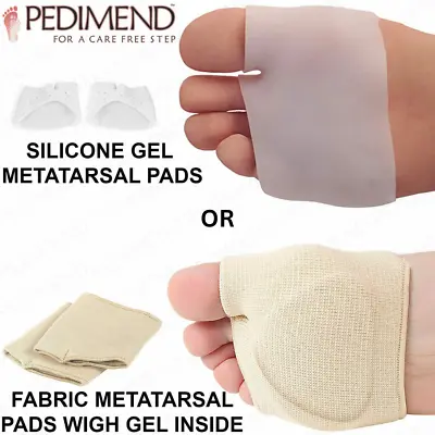 PEDIMEND Metatarsal Gel Cushion (GEL + FABRIC) - Relieve Ball Of Foot Pain - UK • £5.80