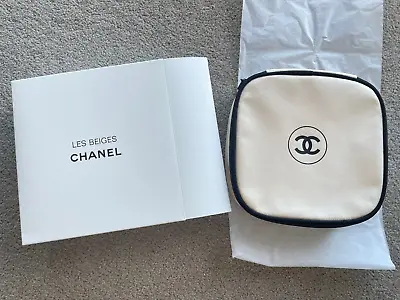 New Authentic CHANEL Cosmetic Makeup Bag Case Storage Bag Travel Pouch VIP Gift • $75