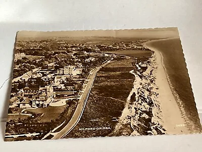 MILFORD-ON-SEA Amazing AERIAL VIEW 1950s POSTCARD  20/2 • £4.99