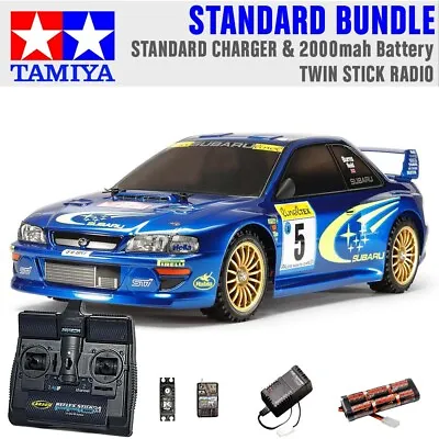 TAMIYA RC 58631 Subaru Impreza Monte Carlo TT02 1:10 Standard Stick Radio Bundle • £194.95