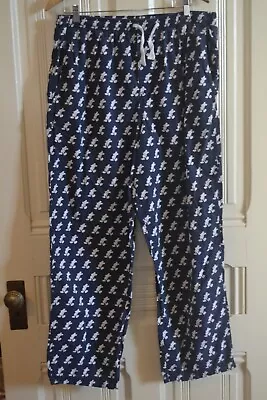 Blue Mickey Mouse Cotton Pajamas Pants By Disney Parks ~ L • $9.99