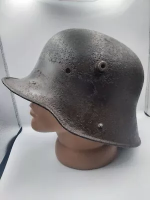 WW1 GERMAN Original Helmet M16 With Battle Damage #3 • $265