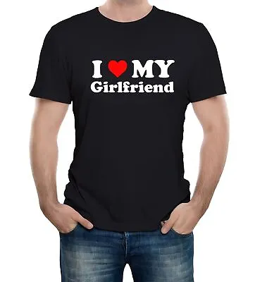 £10.99 • Buy Mens I Love My Girlfriend T-Shirt Gift Joke Birthday Valentines Day