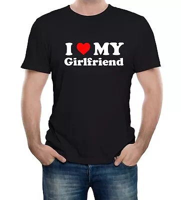 £10.99 • Buy Mens I Love My Girlfriend T-Shirt Gift Joke Birthday Valentines Day