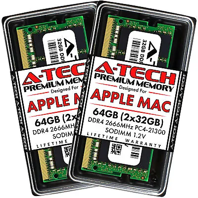 64GB 2x 32GB DDR4 2666 SODIMM Mac Memory RAM For APPLE IMac 2019 5K Retina A2115 • $299.98